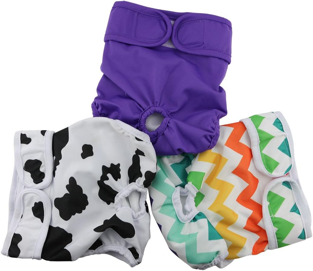Female Dog Diaper Reusable Washable Durable Absorbent Cloth Doggie Diapers Pants l2