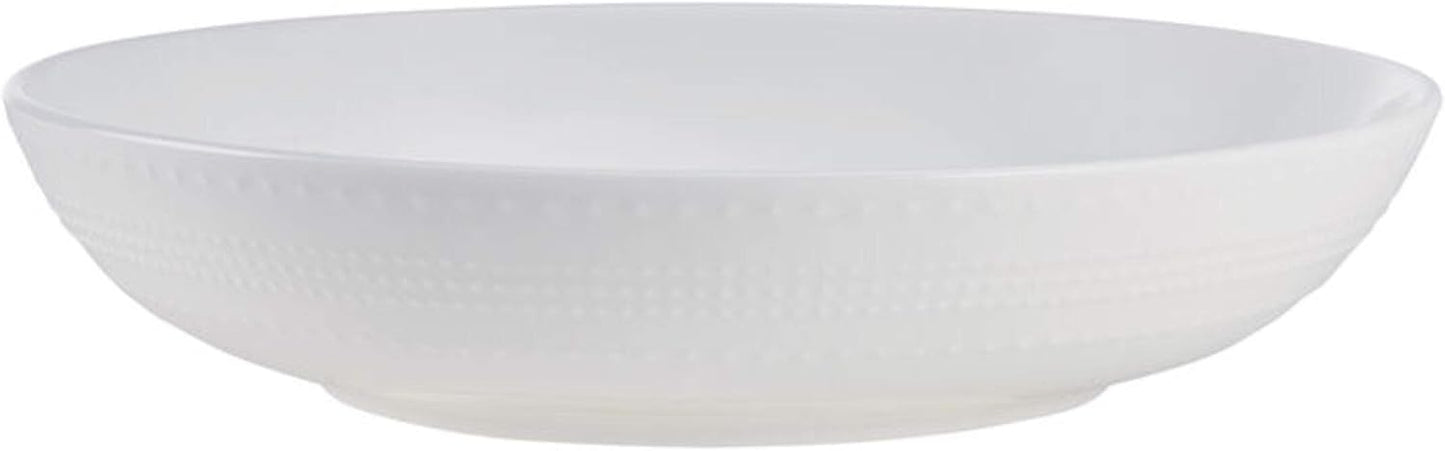 Mikasa Annabelle Bone China 40-Piece Dinnerware Set, Service for 8, Lightweight and Chip-Resistant White Porcelain with Elegant Design