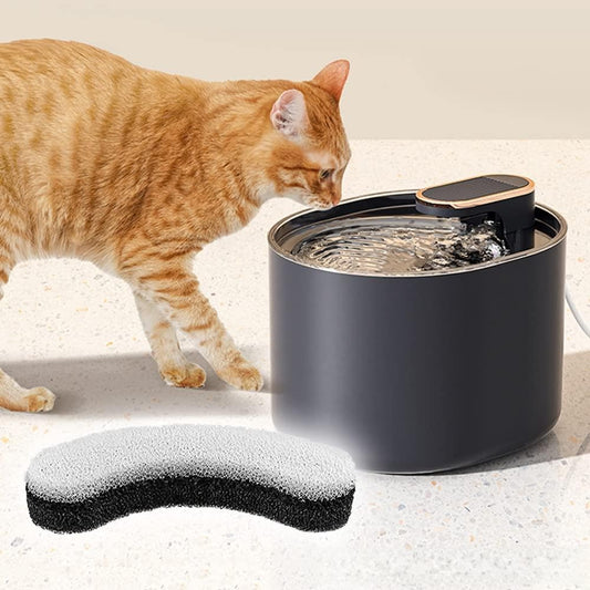TARSHYRY Pet Fountain,Intelligent Electric Automatic Pet Water Fountain Low Noise Water Dispenser with 3L Large Capacity Little Dogs (Filter cotton)