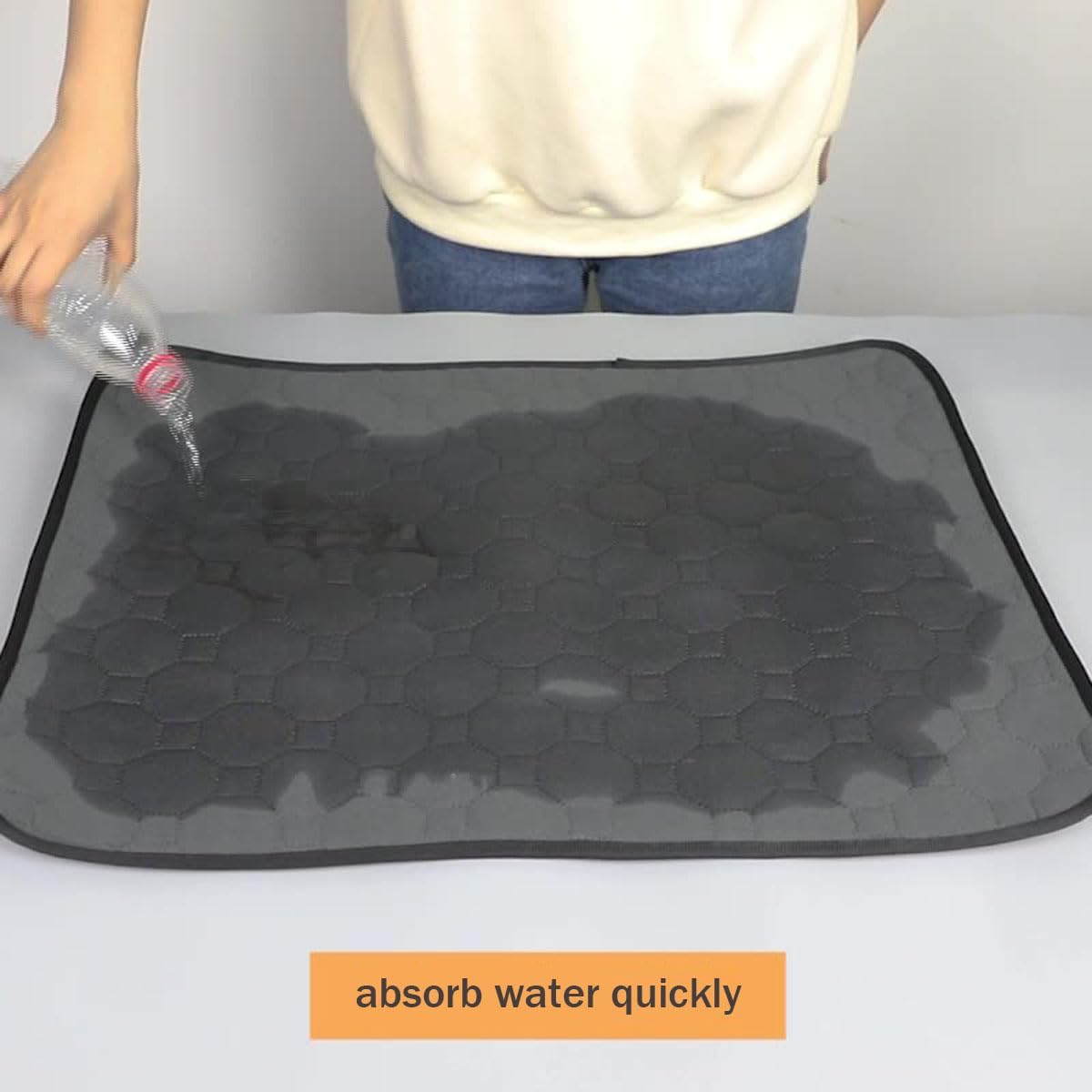 Washable Pee Pads for Dogs, Reusable Super Absorbent Potty Pads, Non-Slip and Leak-Proof Puppy Pads for Whelping, Portable Washable for Puppy