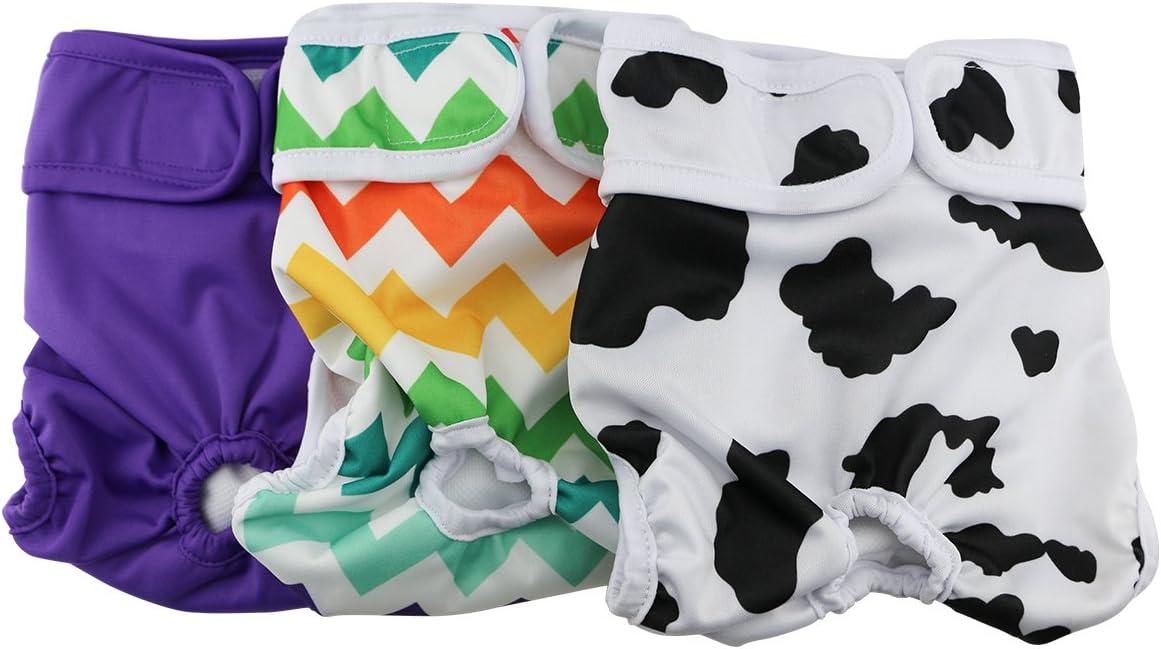 Female Dog Diaper Reusable Washable Durable Absorbent Cloth Doggie Diapers Pants l2