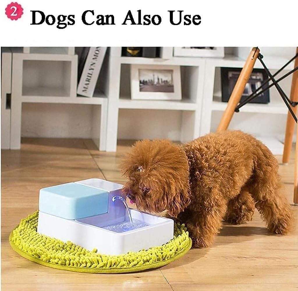 Pet Fountain 1.8L Automatic Cat Water Fountain Dog Water Dispenser for Cats Dogs Multiple Pets