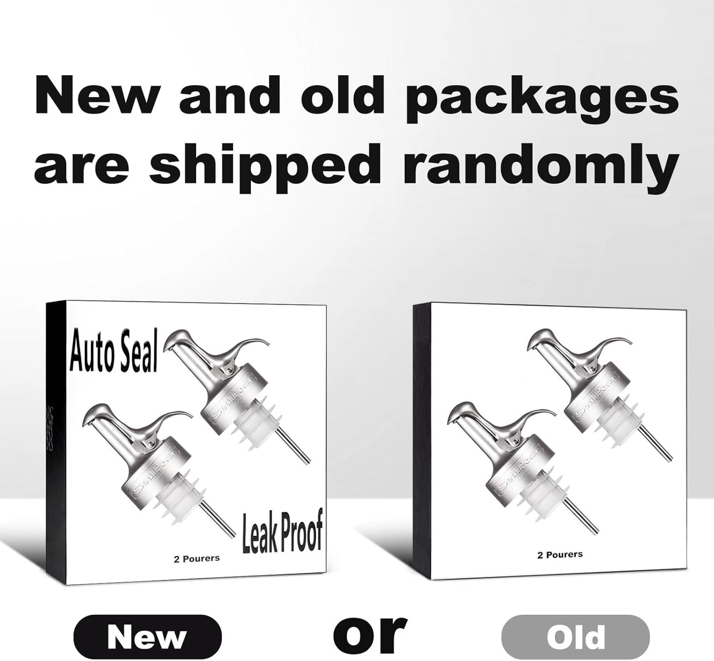 Liquor Pour Spouts, Liquor Bottle Pourer Spouts, Alcohol Pour Spouts,Bar Pour Spouts,Suitable for Alcohol, Beverage, Vinegar, Wine for Bar Accessories-2Pcs