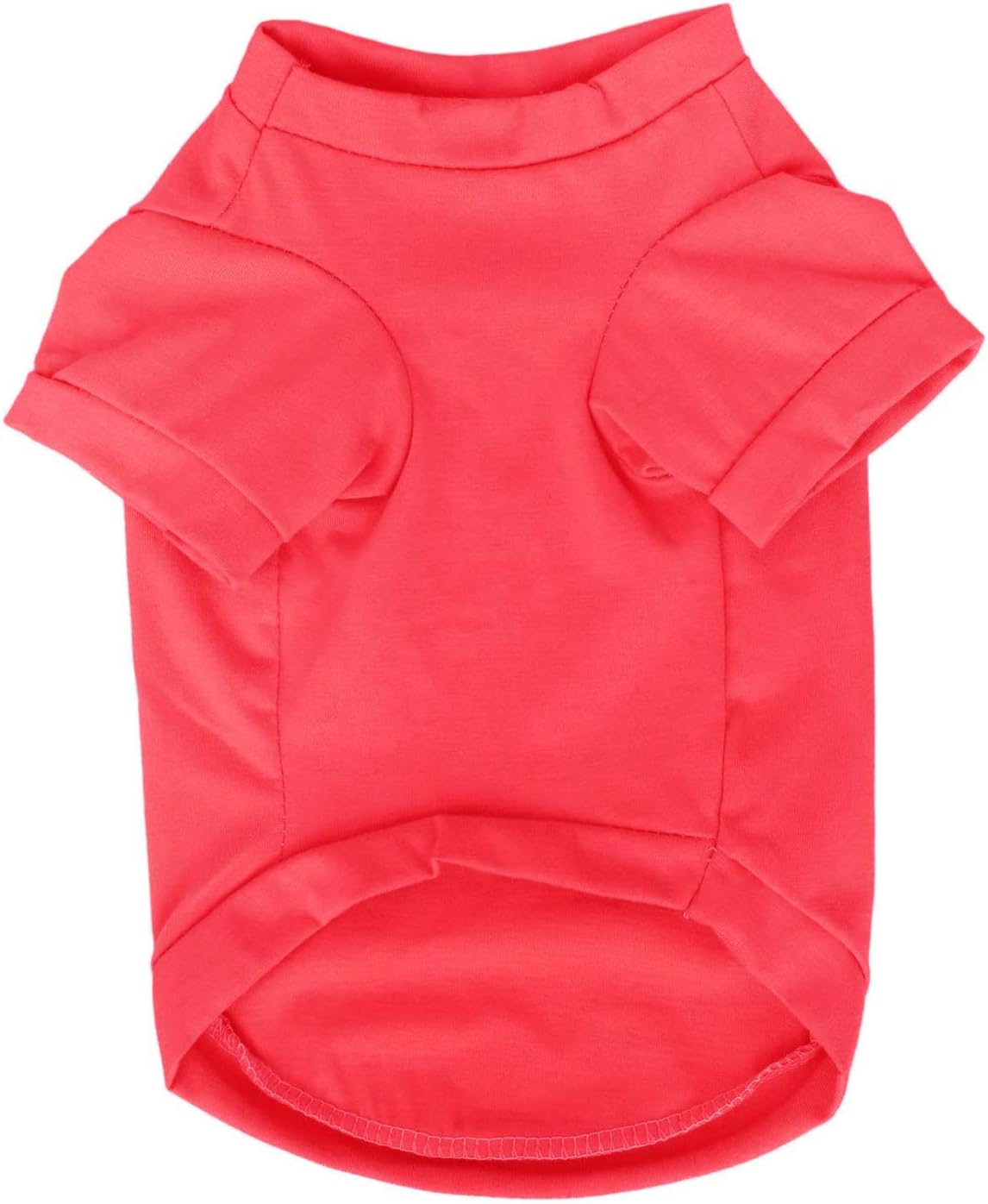 Oasis Plus Red 100% Cotton Pet T-Shirt Vest Costume Clothes for Large Female Male Dogs Cats Rabits