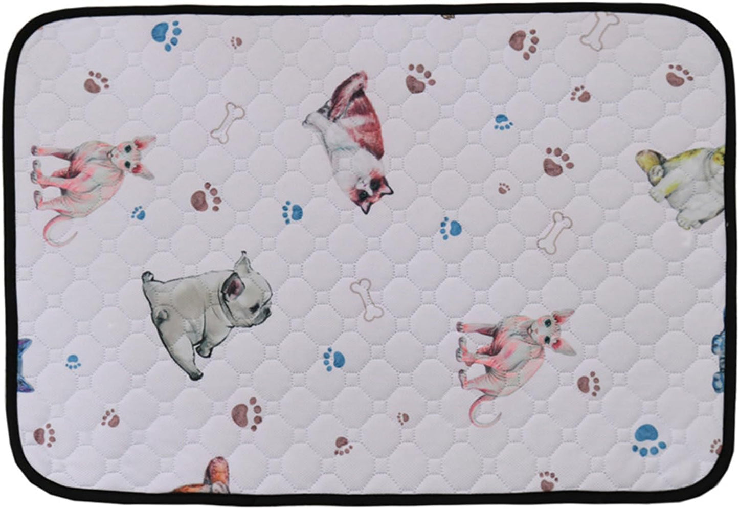Washable Dog Pee Mats - Washable Non-Slip Mat - Reusable Dog Pad | Home Cage Floor Travel Puppy Cat Older Medium Large Breeds