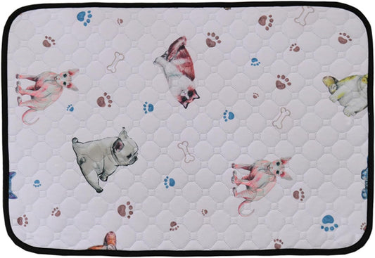 Washable Dog Pee Mats - Washable Non-Slip Mat - Reusable Dog Pad | Home Cage Floor Travel Puppy Cat Older Medium Large Breeds