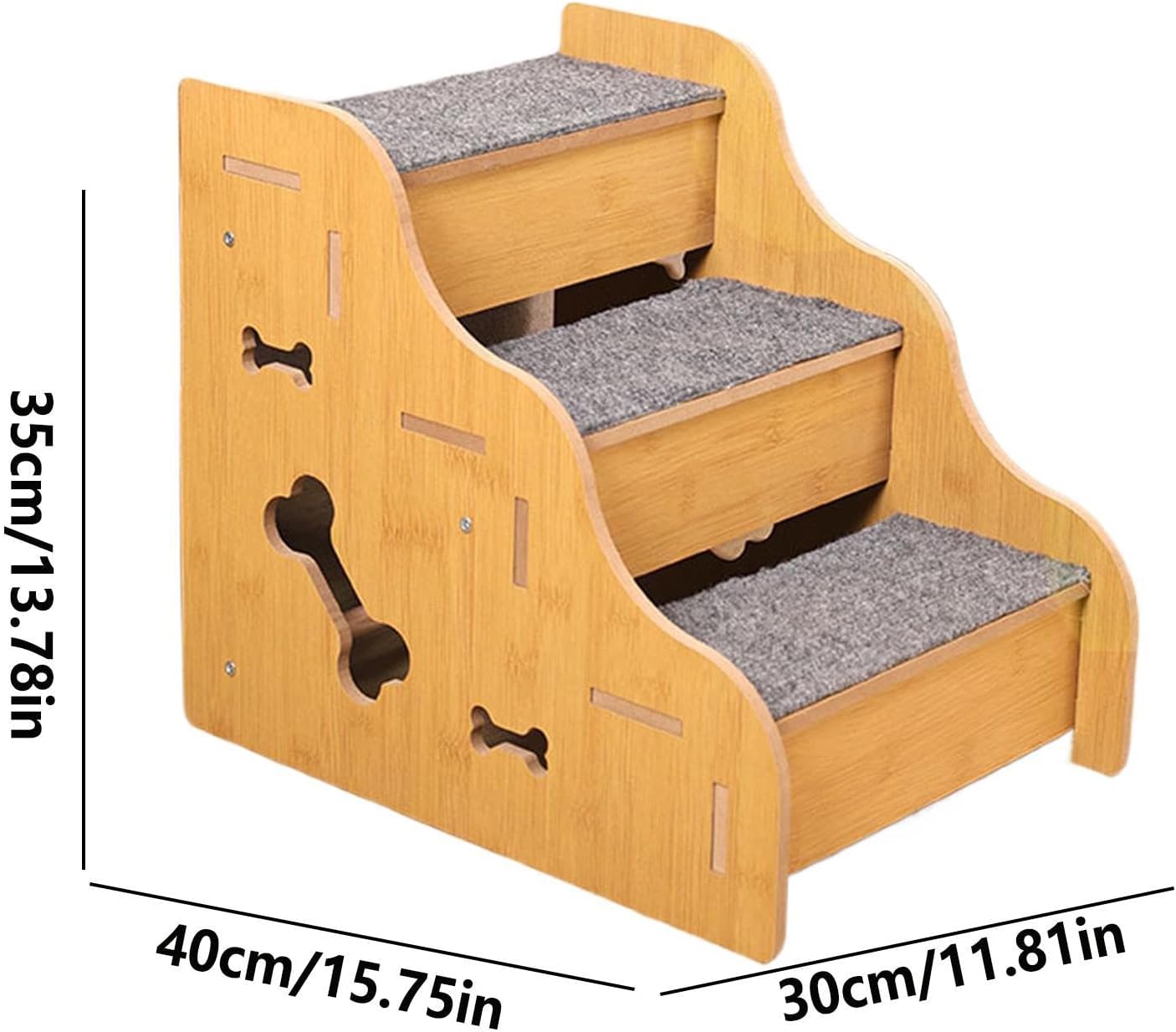 Pet Stairs - Puppy Climbing Ramp Stairs, Dog High Bed Steps with Non Slip Surfaces & Lightweight Design for Indoor Bedroom Sofa Window Living Room RV Couch Furniture Apartment Use