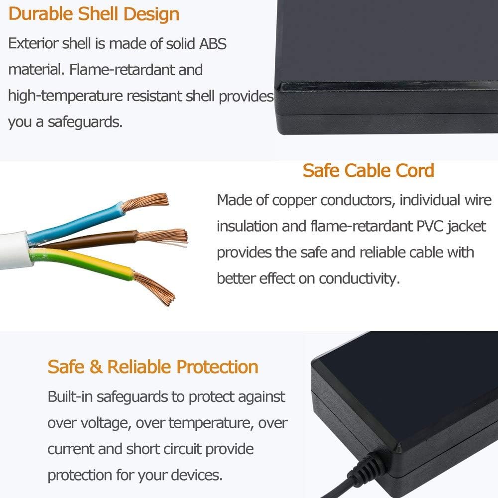 12V 8A 96W Power Supply Adapter AC to DC Converter Charger AC 110V ~ 240V to DC 12V 8Amp Transformer for Water Pump, CCTV, Computer Project