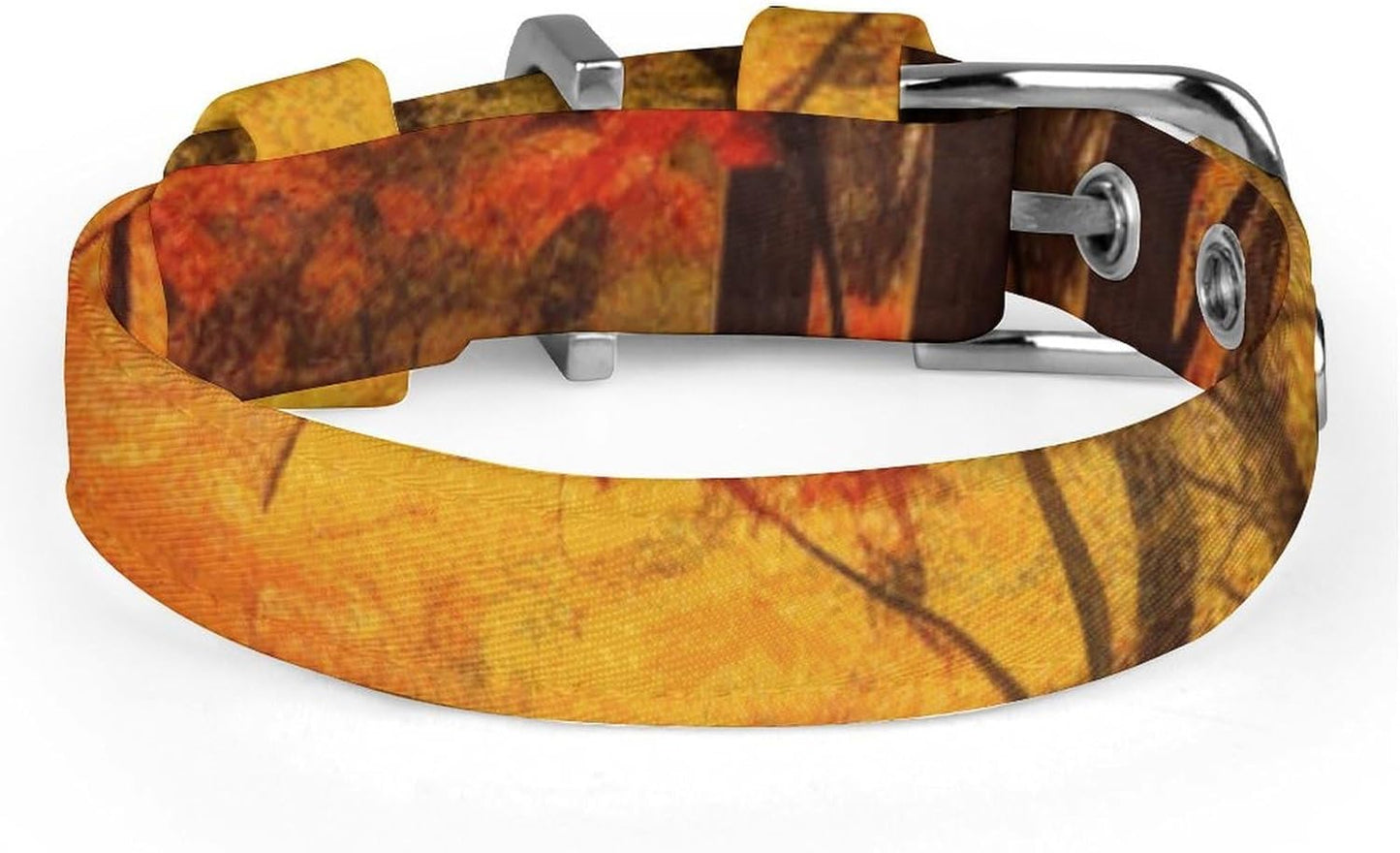 Fall Foliage Dog Collar with Buckle Adjustable Martingale Pet Collars Cute Female Male Puppy Collar Soft Waterproof Cat Collars for Small Medium Dogs