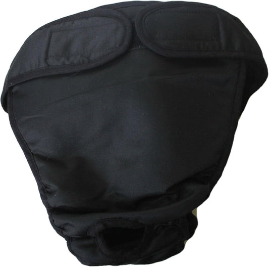 Dog Diaper Reusable Washable Female Girl for Medium & Large Big Dog Breeds Size L, XL, XXL (Large: Waist 20" - 24", Black)