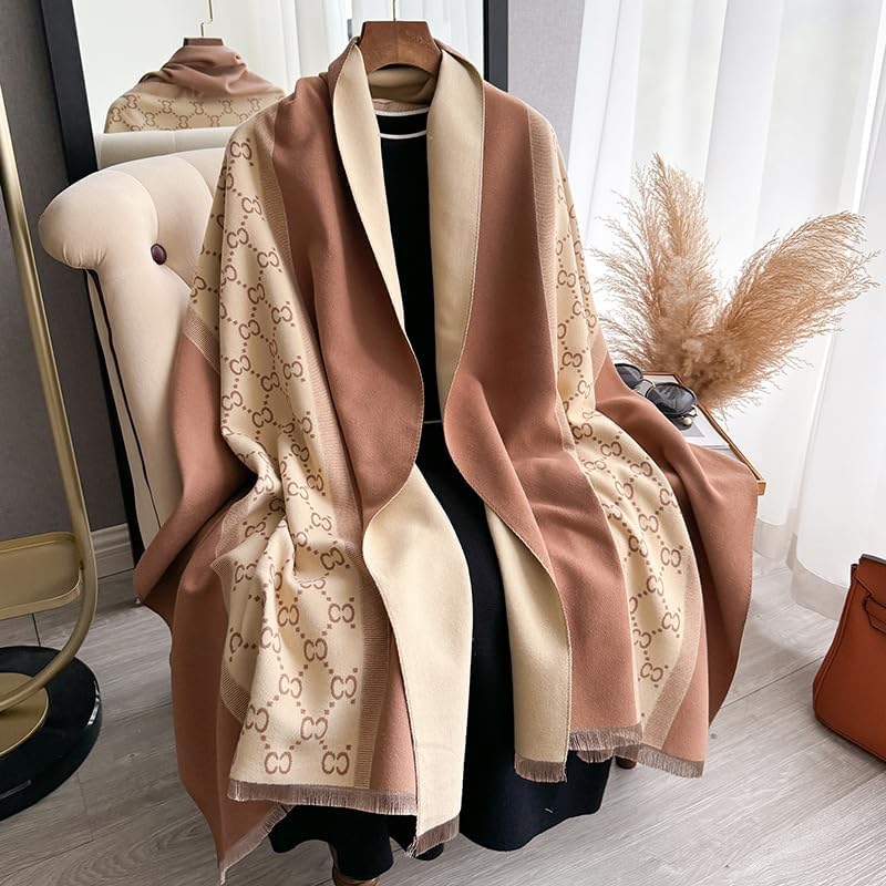 FairyCity Pashmina shawl wraps for women Winter Warm blanket Scarf Soft Reversible Long Large Scarves