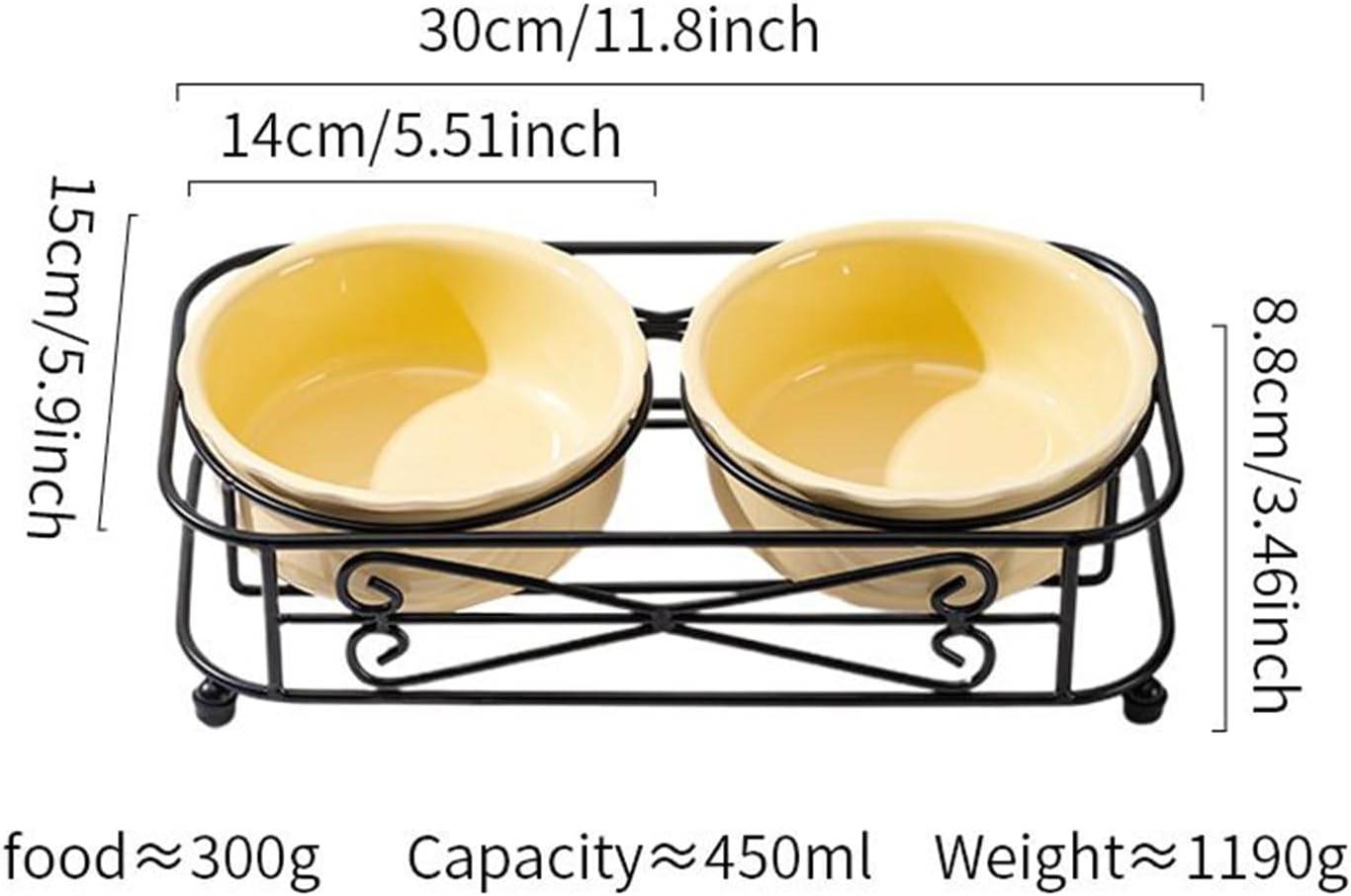 Washable Dog Bowl - Reusable Slow Feeder, Pet Feeder with Sturdy Stand, Puppy Bowls with Wide Mouth Design, Pet Feeding Station Accessories, Feline Bowl for Home Indoor Outdoor Use