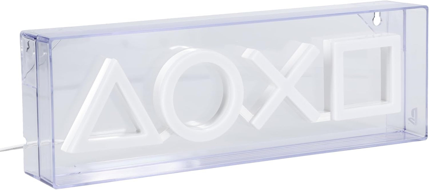 Paladone Playstation LED Neon Light - Free Standing or Wall Mountable - Game Room Accessories & Decor for Gamers