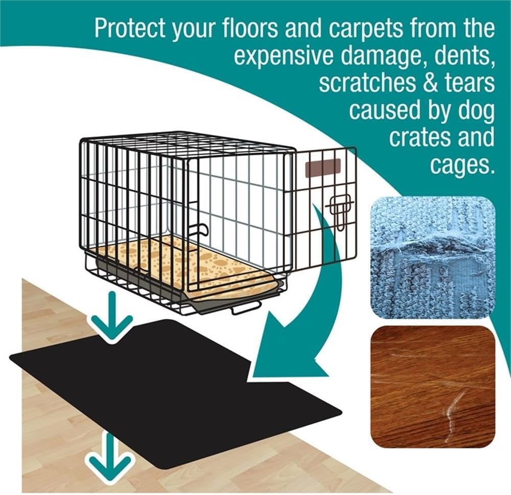 Floortex P-Tex Polypropylene Pet Crate Floor Protection Mat - XL - 26" x 38"