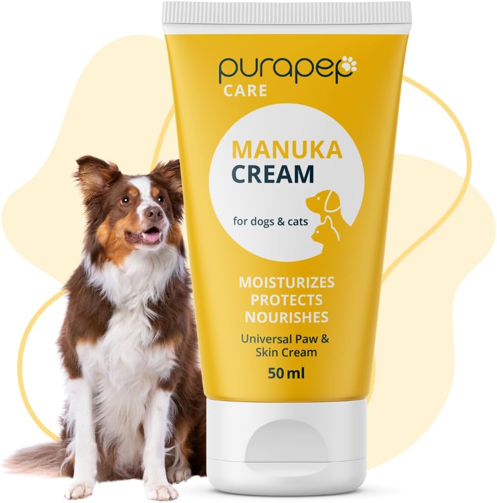 Care Manuka Cream for Dogs & Cats – 25% Manuka Honey – Lick-Safe Paw, Nose & Skin Relief – Soothes, Protects & Restores Naturally – Winter & All Season Pet Care – 1.7 fl oz / 50 ml