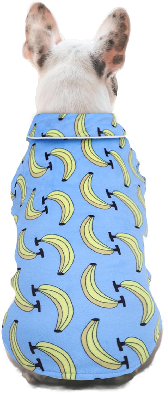 CuteBone Two-Leg Velvet Pet Pajamas Girl Dog Clothes - Soft, Cozy, and Stretchy Boy Pjs for Small, Medium Dogs and Cats Winter Sleepwear Apparel LTP03L