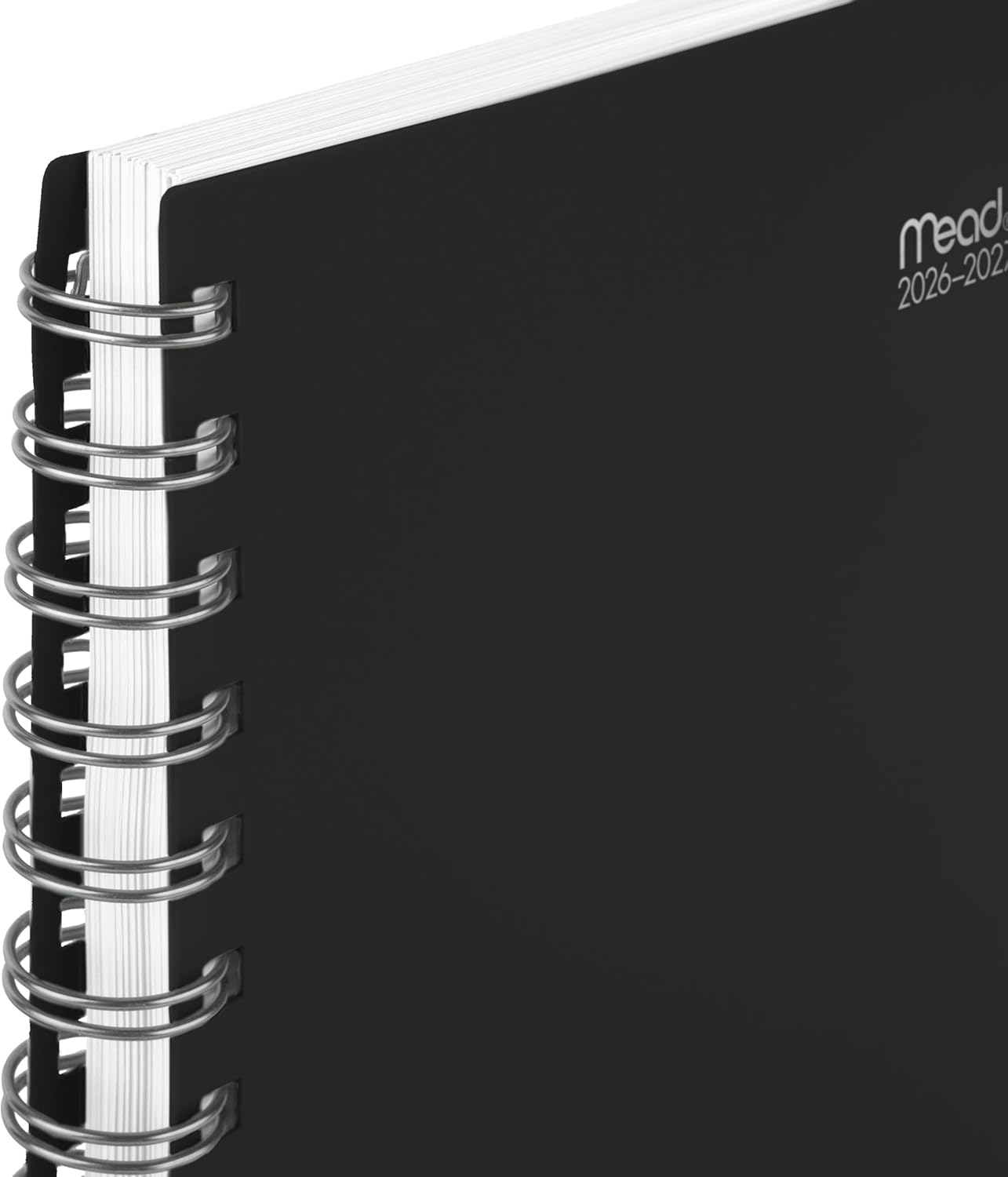 Mead Planner 2026-2027 Weekly & Monthly Academic 15-Month April-June, 5-1/2" x 8-1/2", Basic, Black (CAW42005)