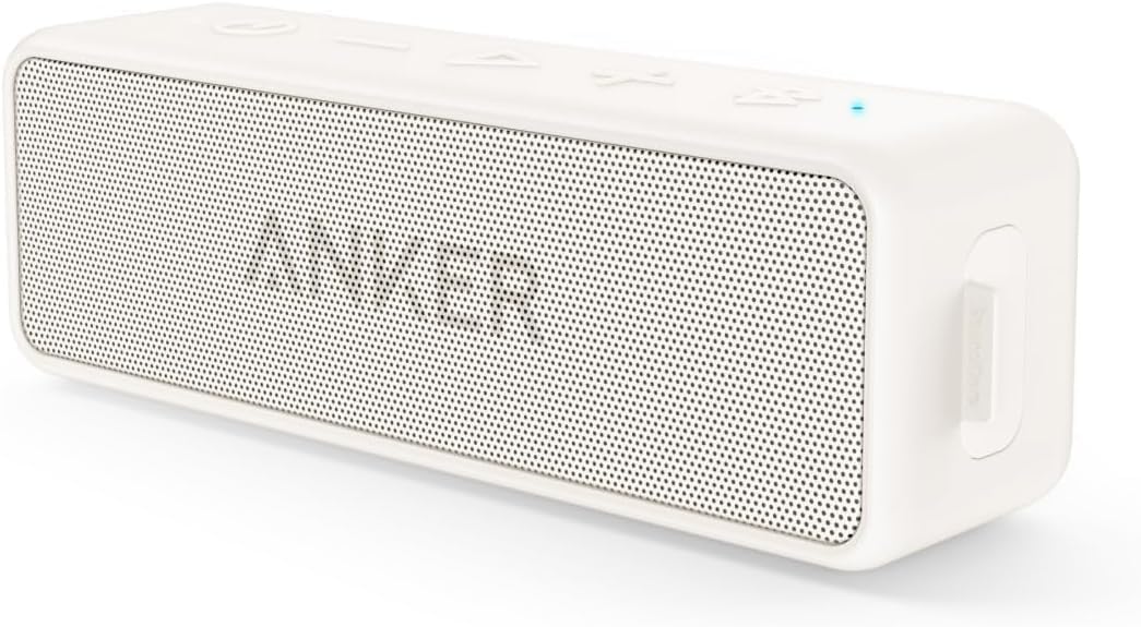 Soundcore Anker 2 Portable Bluetooth Speaker with Stereo Sound, Bluetooth 5, Bassup, IPX7 Waterproof, 24-Hour Playtime, Wireless, Speaker for Home, Outdoors, Travel