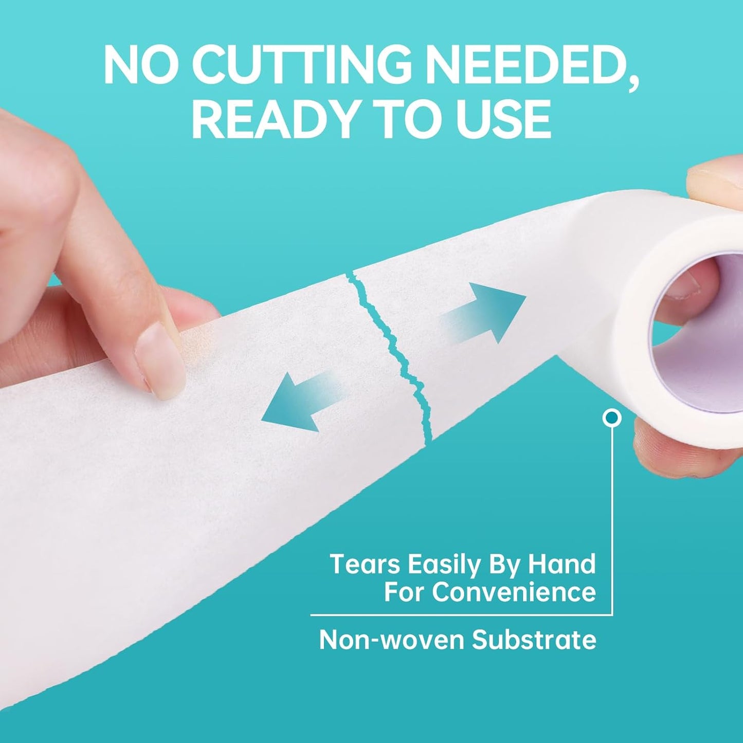 Dimora Paper Medical Tape 8 Rolls- Hypoallergenic White Surgical Tape for Sensitive Skin，Breathable First Aid Wound Tape with Pain-Free Removal，Secures Dressing and Medical Devices -2" x 10 Yards
