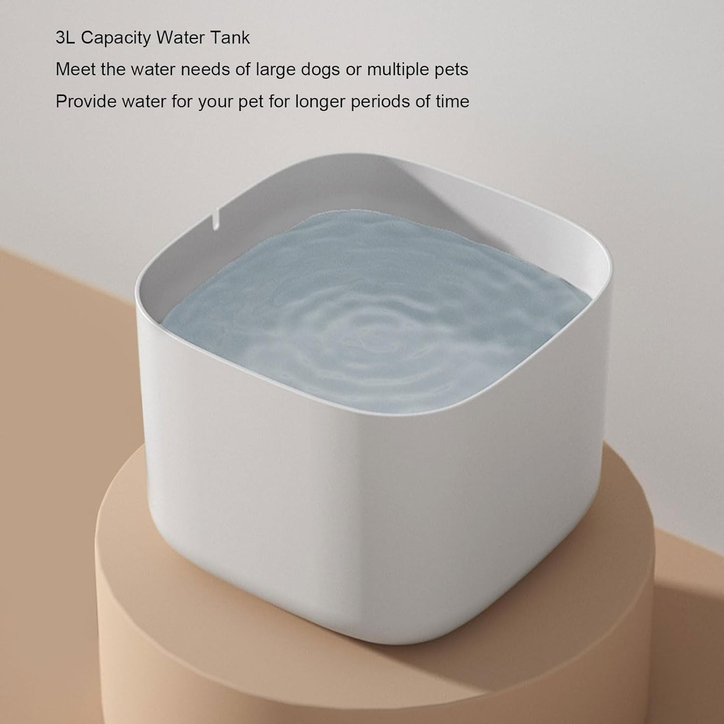 Automatic Pet Water Fountain, 3L Capacity, Circulating Filtration, Detachable Design, with Non Slip Base, for Cats and Dogs
