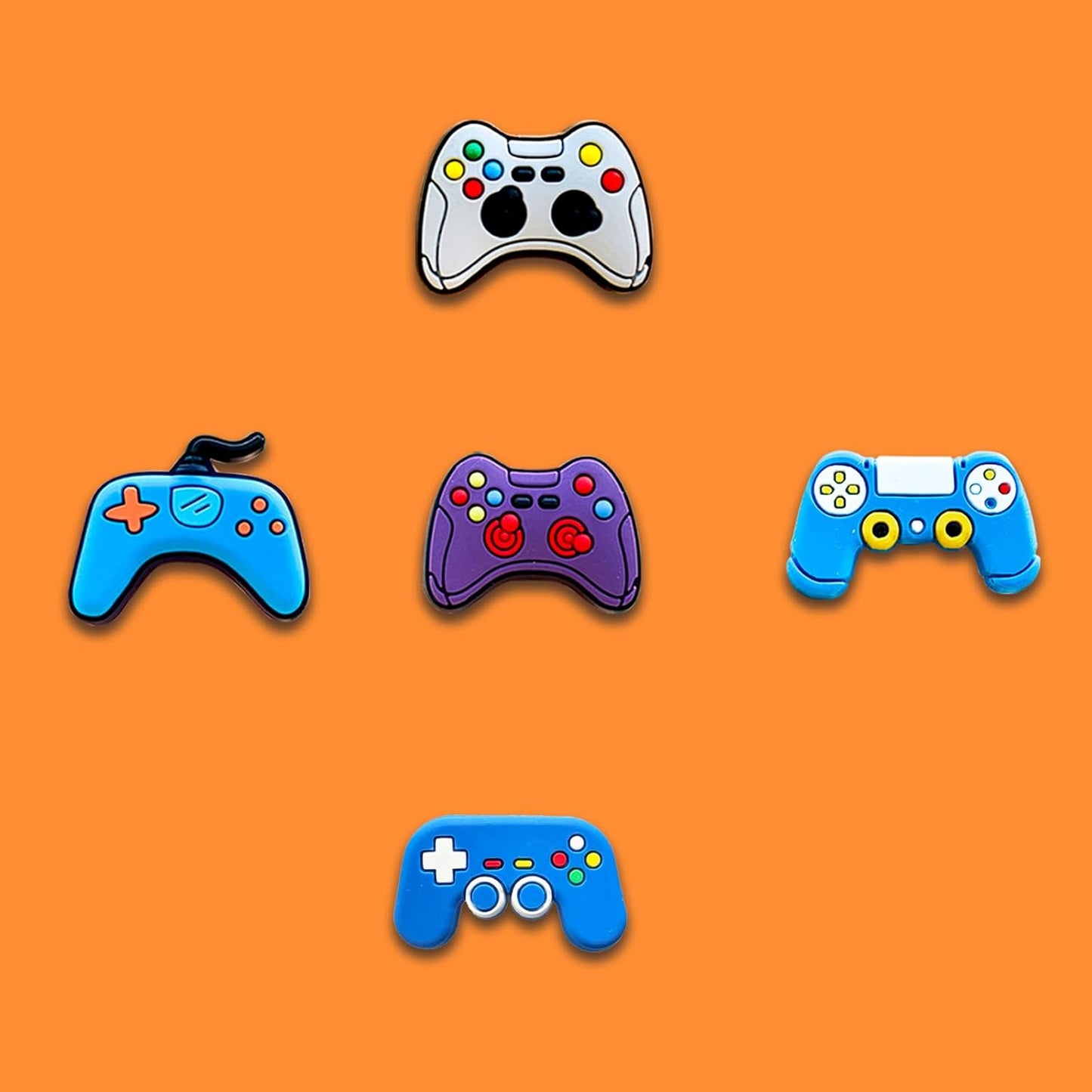 24 40Pcs Gaming Shoe Decoration Charms for Croc Clog, Video Game Charms Accessories for Adults Teen