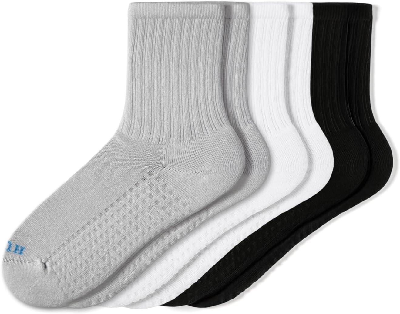HUE Women's Air Cushion Crew Sock 3 Pair Pack