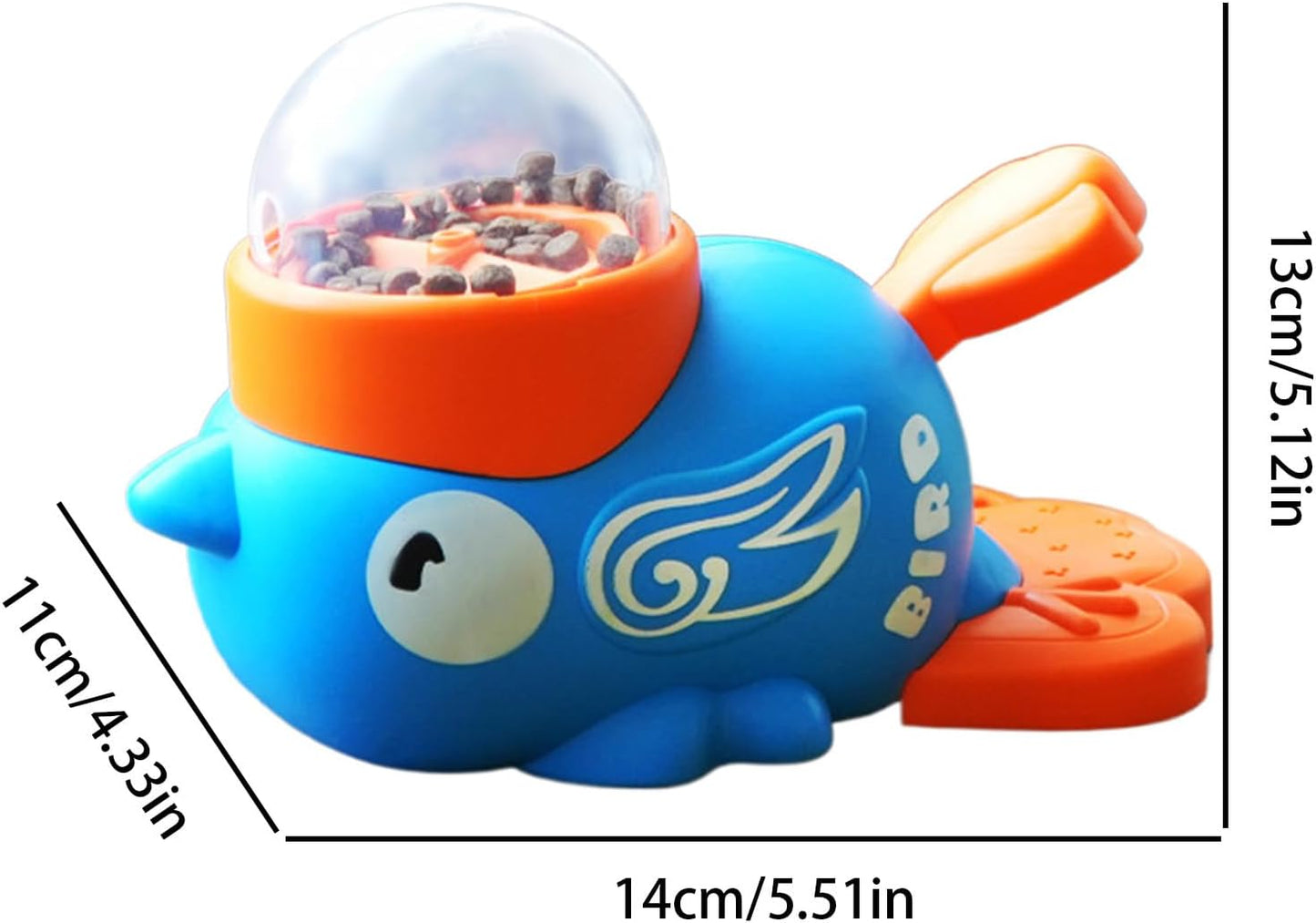 Treat Dispensing Dog Toys - Anti Gulping Duck Shape Slow Feeder,Dog Food Treat Feeding Dispenser - for Puppy Kitten Small Medium Breed Training Boredom Travel Home Indoor