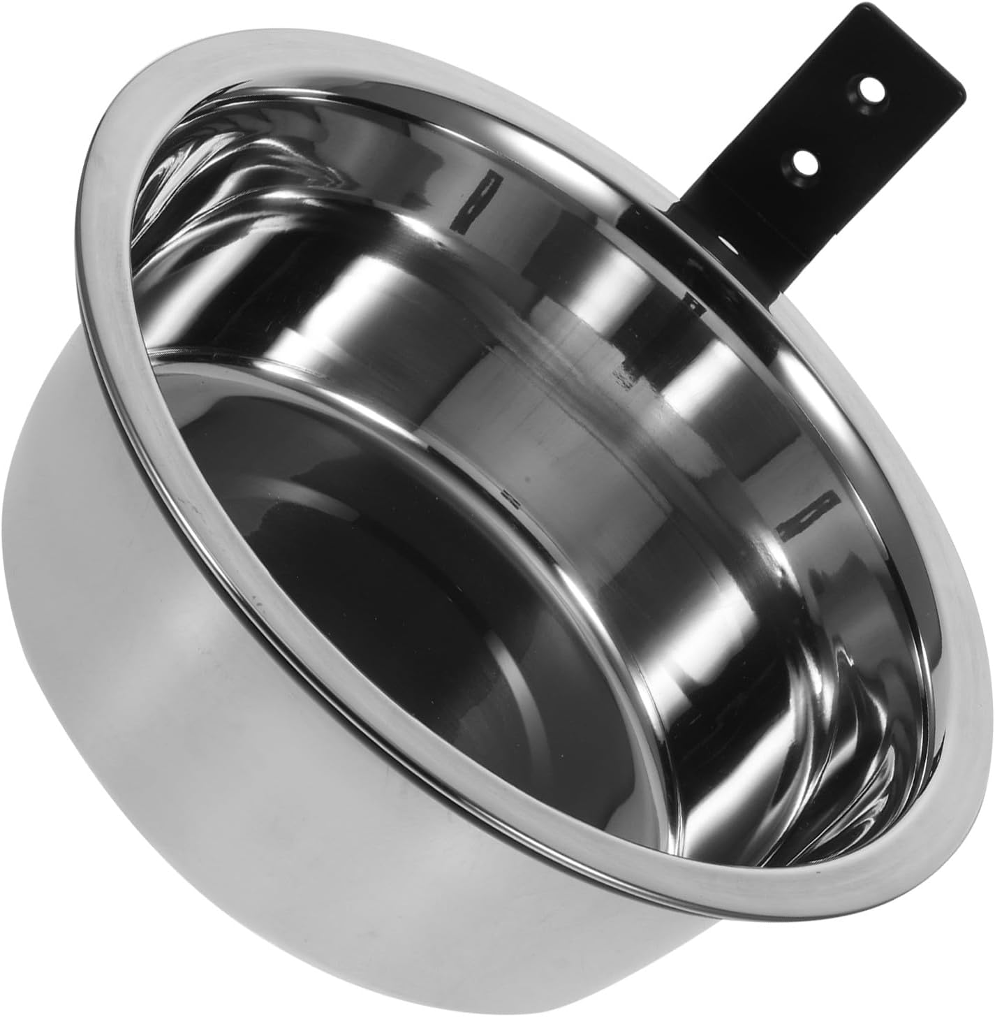 Raised Dog Bowl and Wall-Mounted Pet Feeding Dish, Stainless Steel Elevated Food and Water Bowl, 8-inch, Suitable for Large Dogs and Convenient Home Use