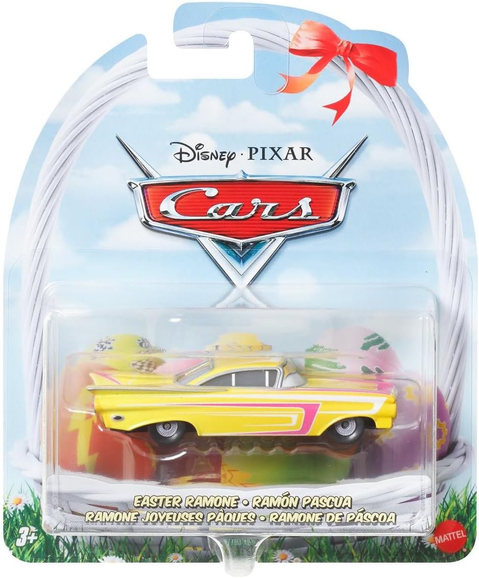 Disney Pixar Cars Easter Diecast Vehicles, 6-Pack Collection, Lightning McQueen, Mater, Holiday Theme HTY61-963C