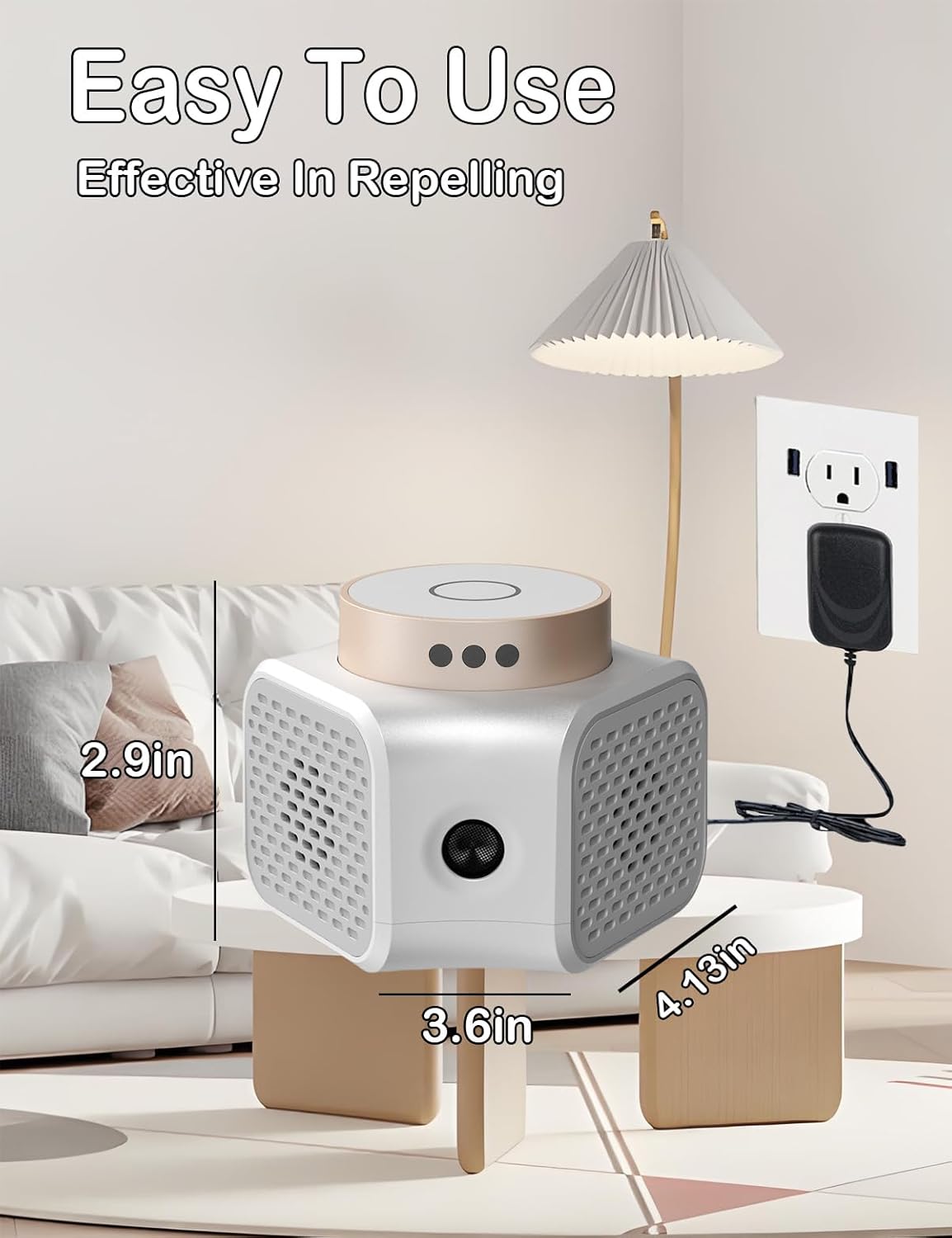 Pest Repellent Ultrasonic Plug in,Mice Repellent Indoor Rodent Squirrel Mouse Rat Bat Ultrasonic Repellers Pest Control, Electronic Plug in for House Kitchen Garage Basement Attics