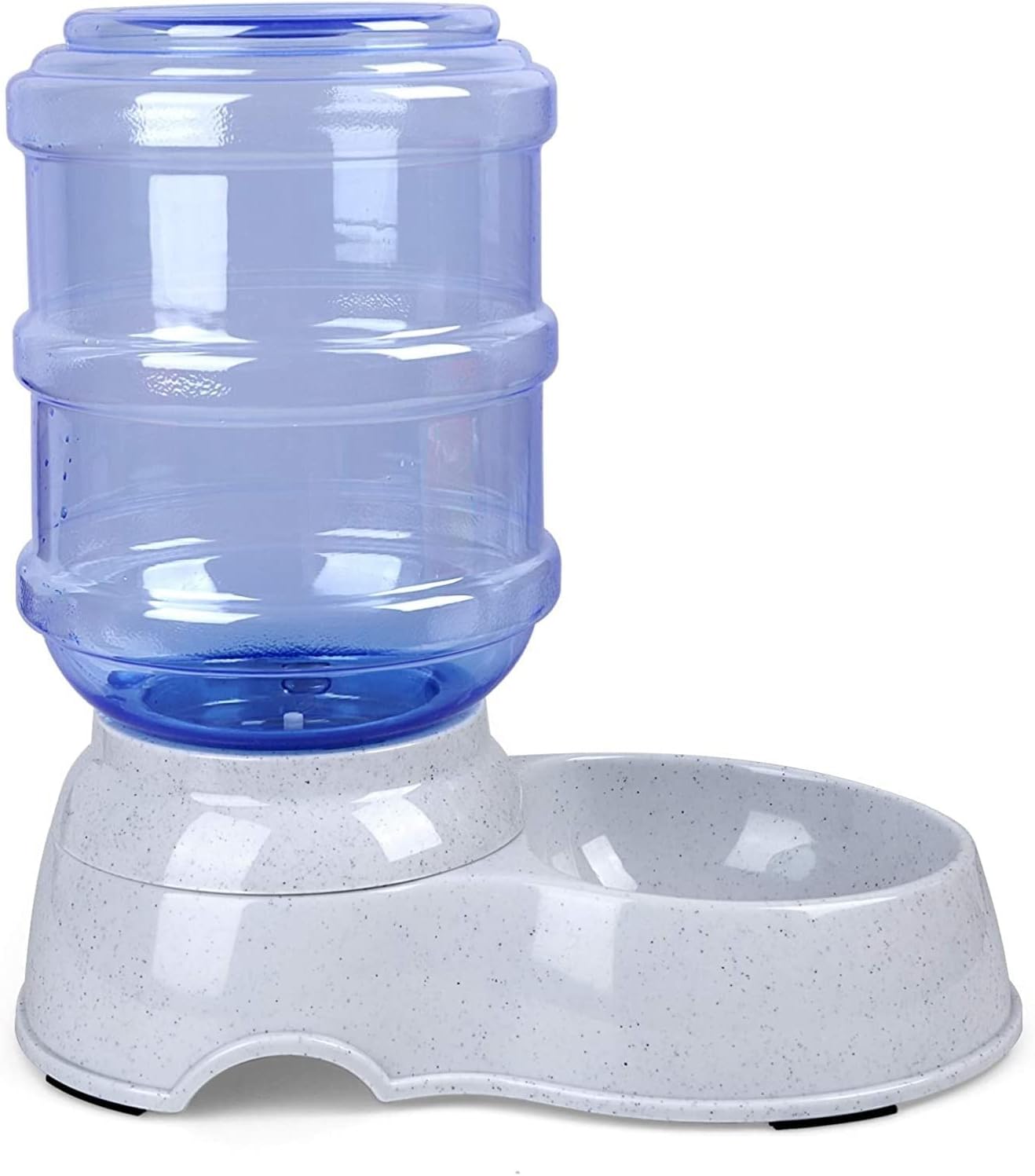 Fountain Pet Water Dispenser Station Replenish Pet Waterer for Dog Cat Animal Automatic Gravity Water Drinking Fountain Bottle Bowl Dish Stand Pet Water Dispenser