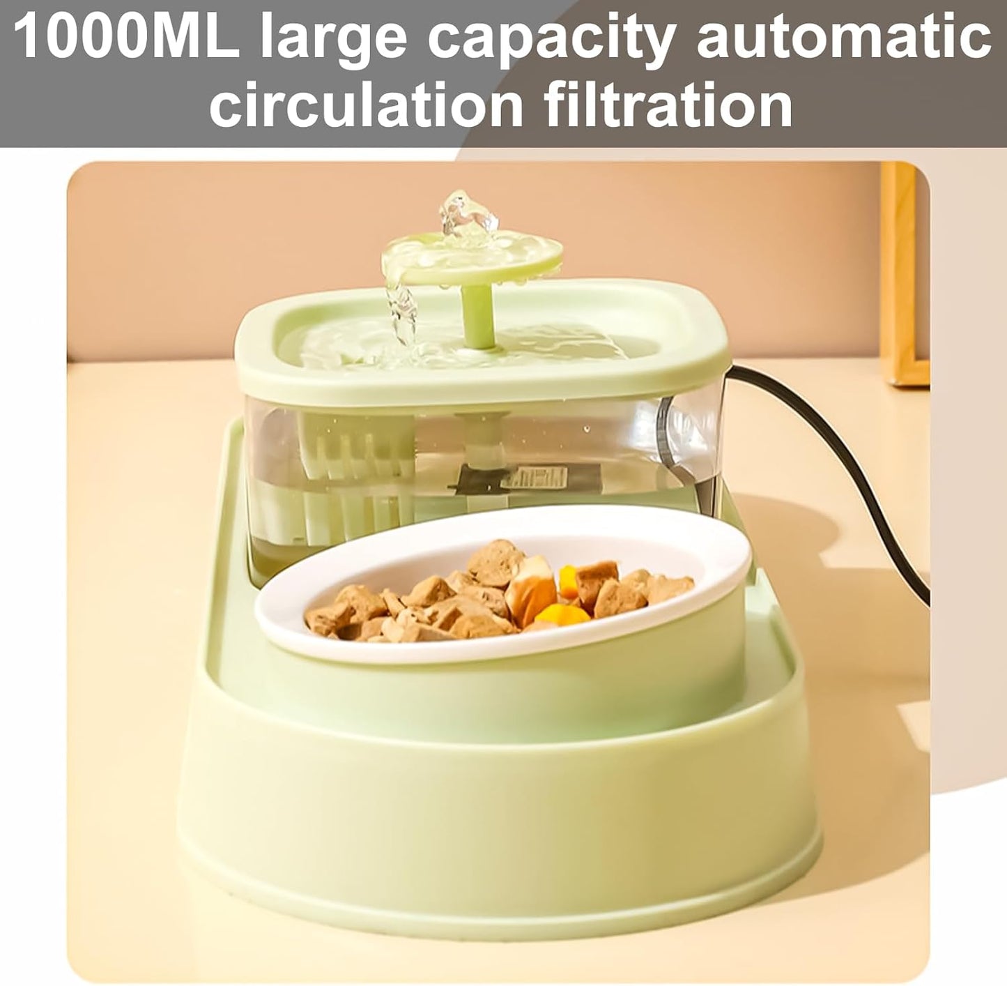 Elevating Cats Bowl Automatic Water Fountain Food AntiVomiting Dog Feeding Food Container for Small Dog Cats Automatic Pet Feeders