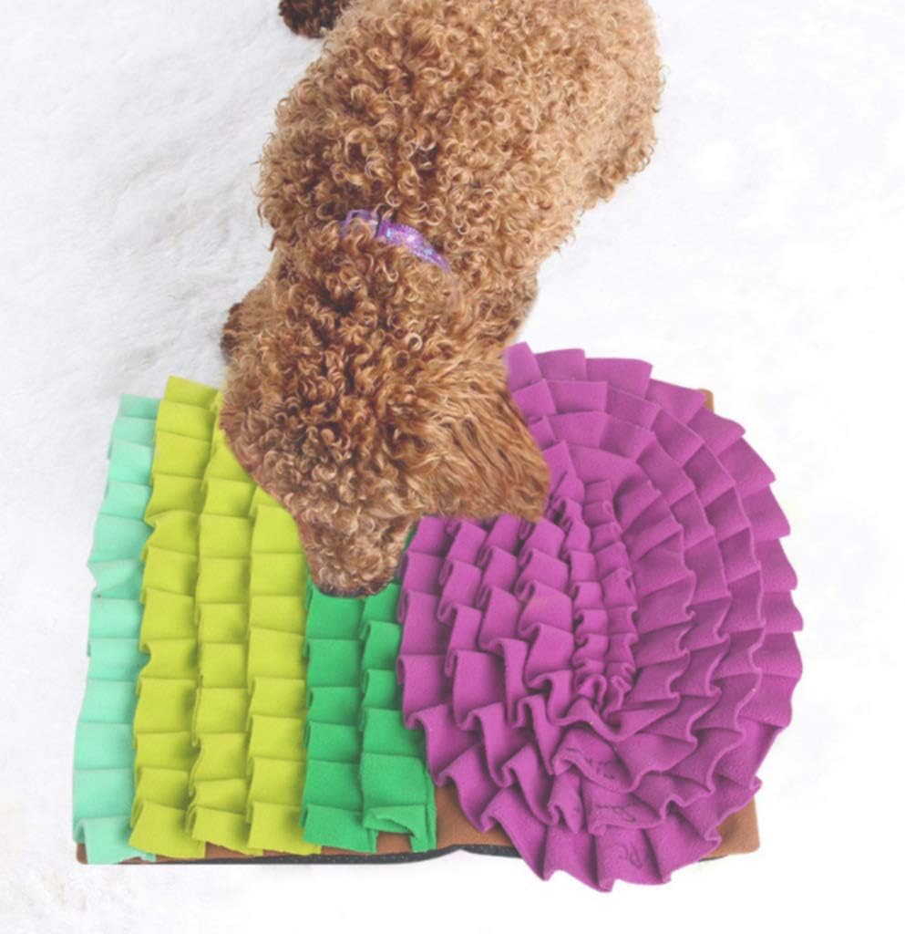 Pet Dog Snuffle Mat Nose Smell Intelligence Training Blanket Sniffing Pad Slow Feeding Bowl Food Dispenser Carpet