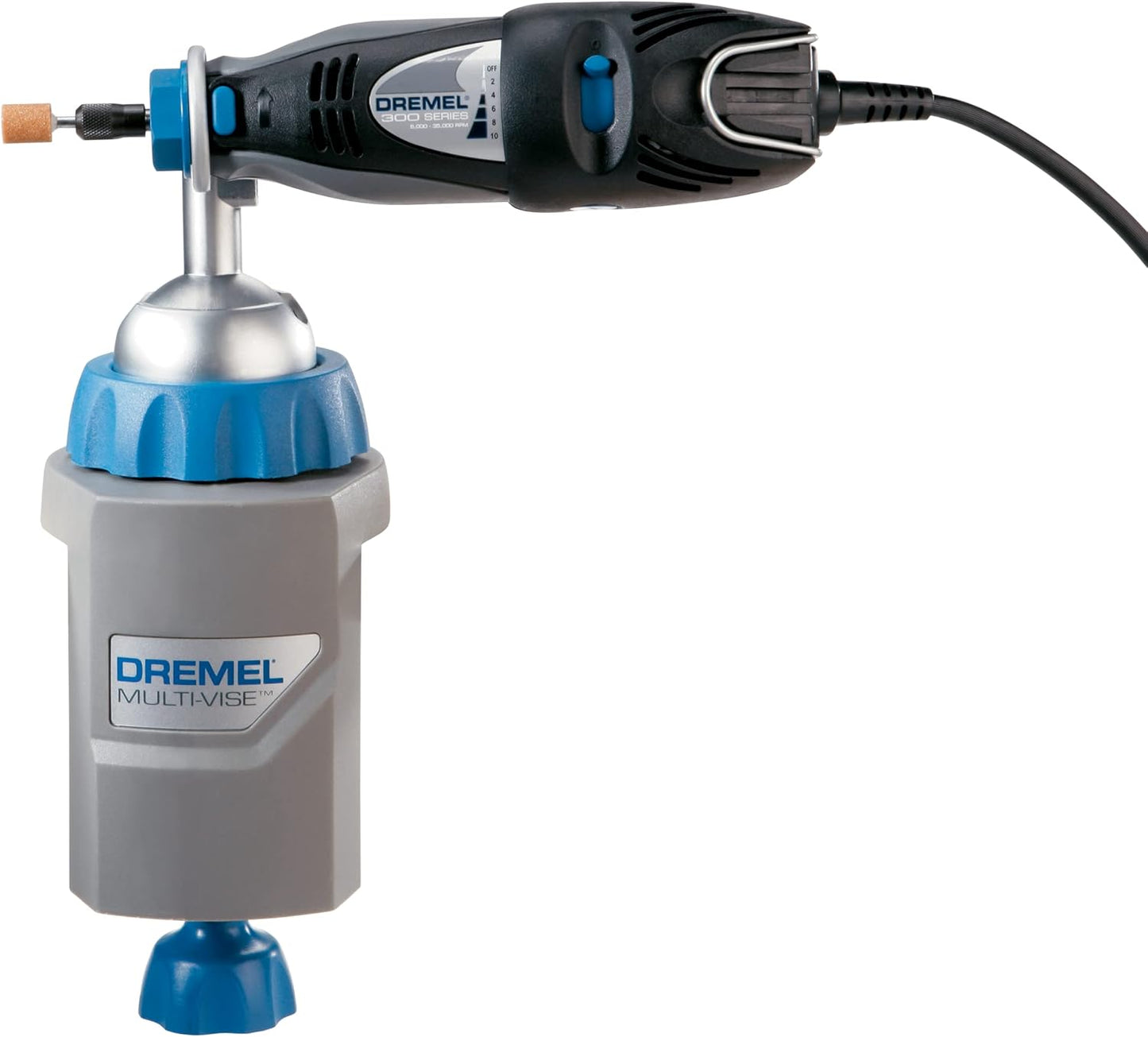 Dremel Rotary Tool Multi-Vise, 3-in-1 Attachment, 360º Stationary Vise, Stand-Alone Clamp, and Tool Holder, 2500-01