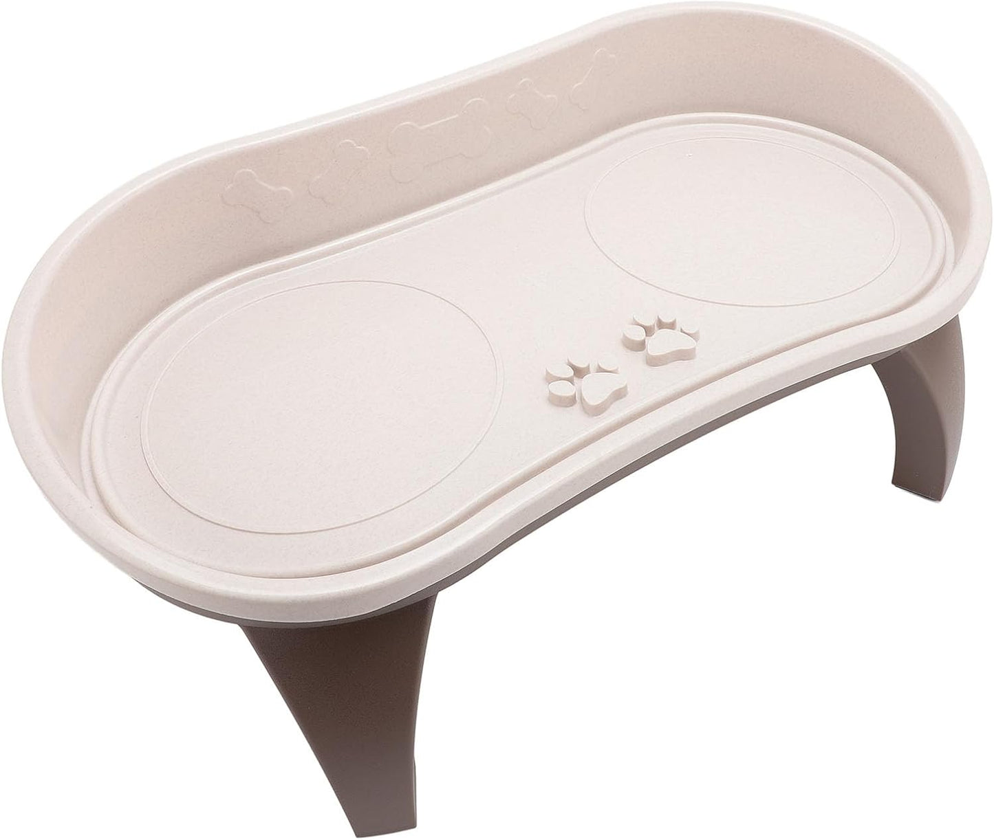 Elevated Dog Bowl Stand Raised Pet Feeding Tray Neck Spine Antislip Easy Assembly for Pets