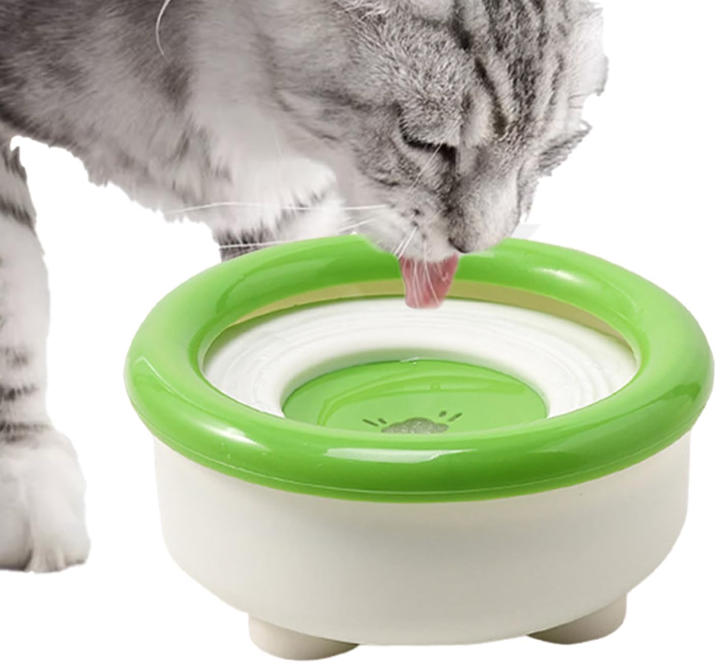 No Drip Dog Water Bowl - 1500ML Fountain Dispenser | Spill Proof Cat Water Bowl with Non-Slip Base - for Kitten Small Medium Breed Feeding Bunny Kennel Cage Outdoor Indoor Clean Floor