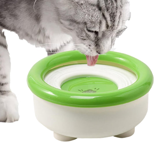 No Drip Dog Water Bowl - 1500ML Fountain Dispenser | Spill Proof Cat Water Bowl with Non-Slip Base - for Kitten Small Medium Breed Feeding Bunny Kennel Cage Outdoor Indoor Clean Floor