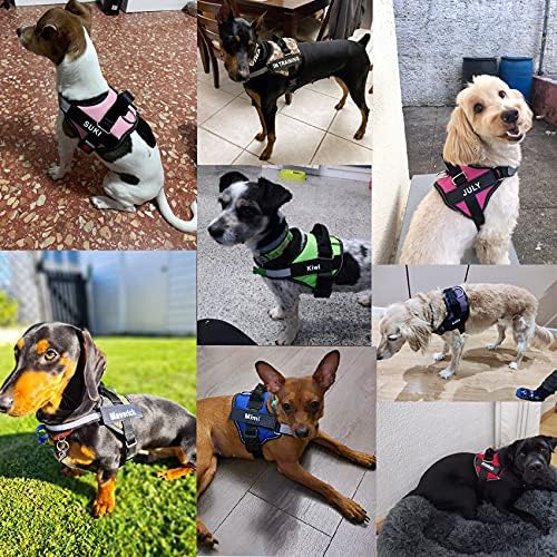 Custom Dog Harness, Personalized No Pull Pet Vest with Name and Phone Number Tag for Small Medium and Large Breed(Camouflage White,XS)