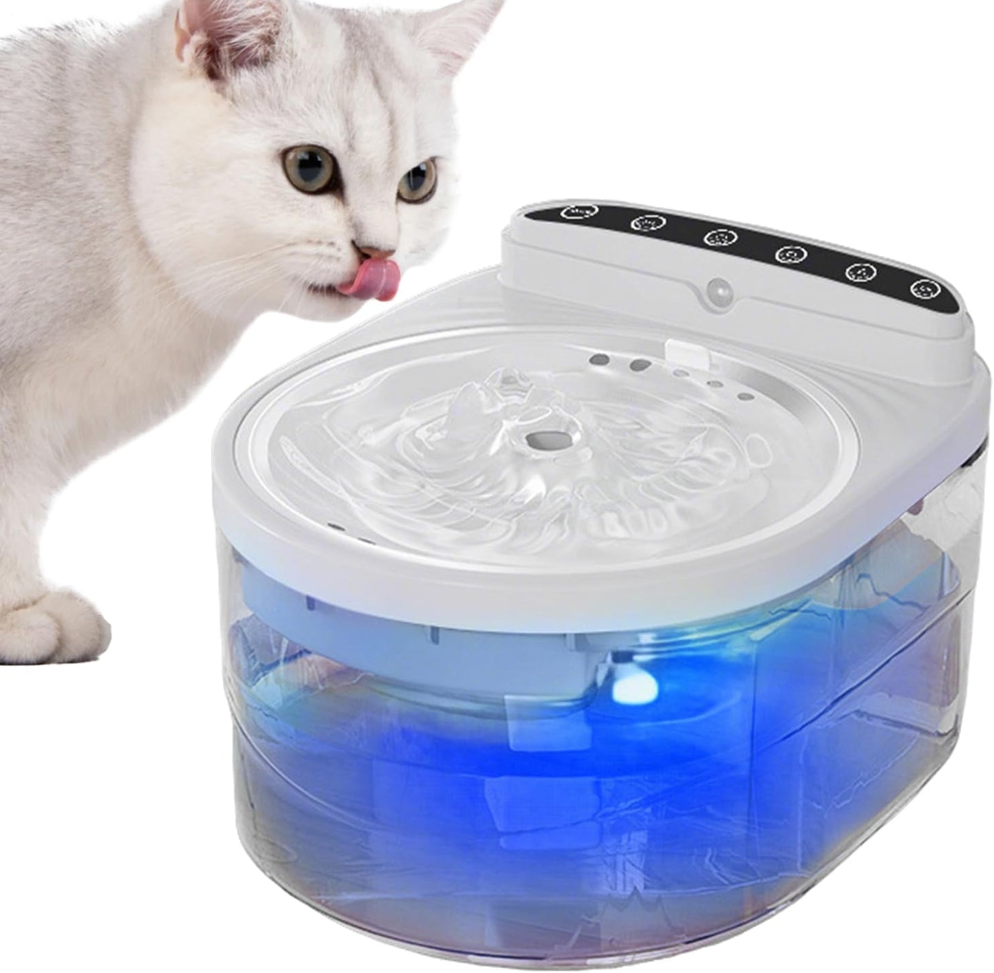 Wireless Water Fountain for Cats, 3L with Intelligent Motion Sensor | Drinker for Cat, Dog, Puppy – for Kittens, Puppies and Dogs, Hydration and Feeding, Indoor, Home, Living Room