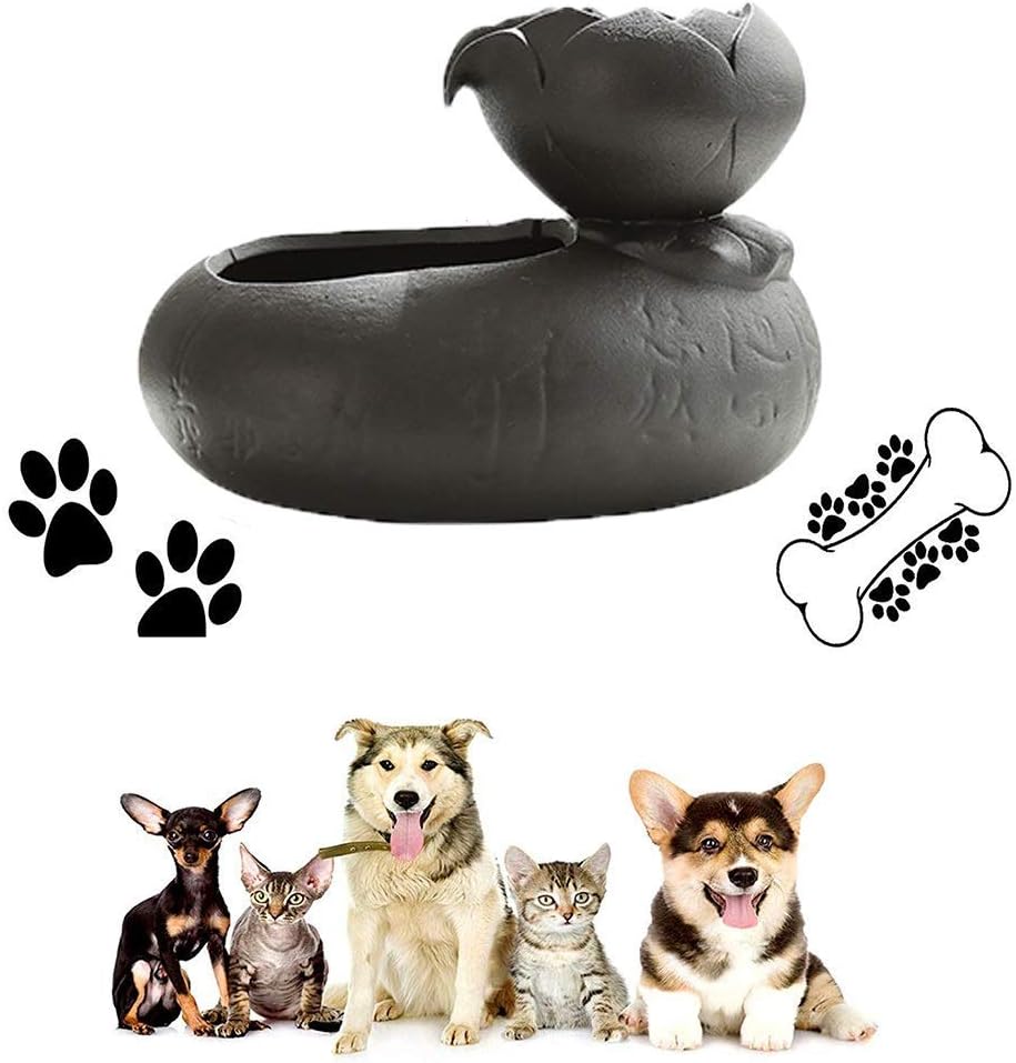 Cat Water Fountain - Safe Portable Pet Water Feeder Ultra-Quiet Automatic Circulation Pet Supplies (Color : Blue) (Brown)
