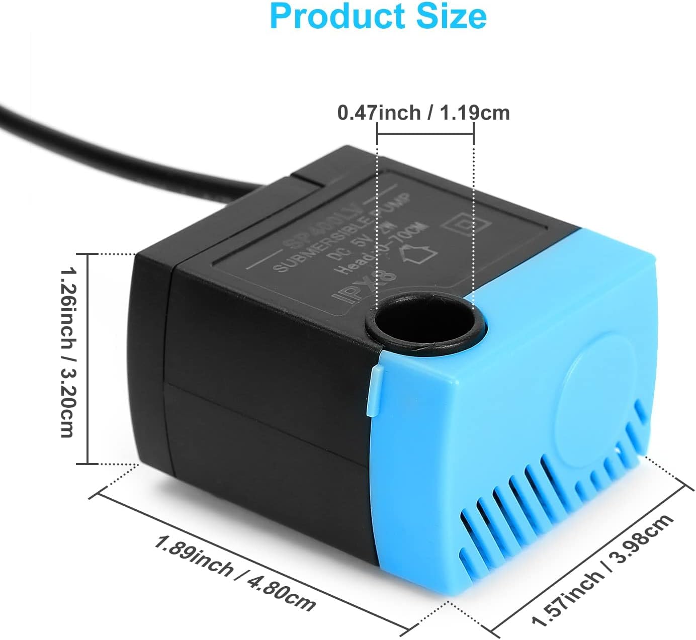 SP-400LV Cat Water Fountain Pump,USB Replacement Pump for Pet Drinking Fountains Compatible with Ceramic, Butterfly,Seaside and Multi-Tier Pet Fountains(No AC Adapter)