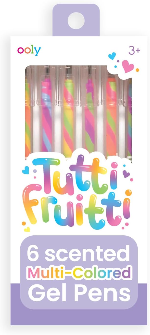 Ooly Scented Tutti Fruitti Color Changing Gel Pens Set of 6-1.00mm NIB, Color Changing as you Write, Pens for Kids and Adults, Art and Stationery Supplies