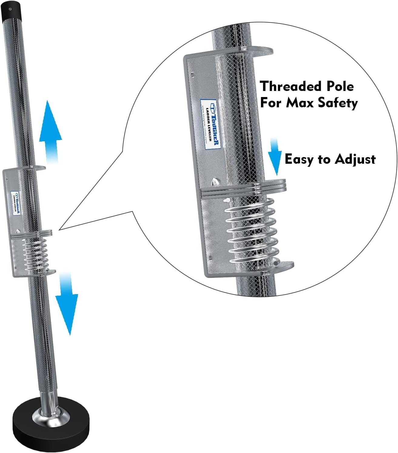 Ladder Leveler Pair,Ladder Accessories Tools Working on Stairs, Adjustable Ladder Leveler for Stable Platform and Ground Level for All Surfaces-Standard Version （20"）