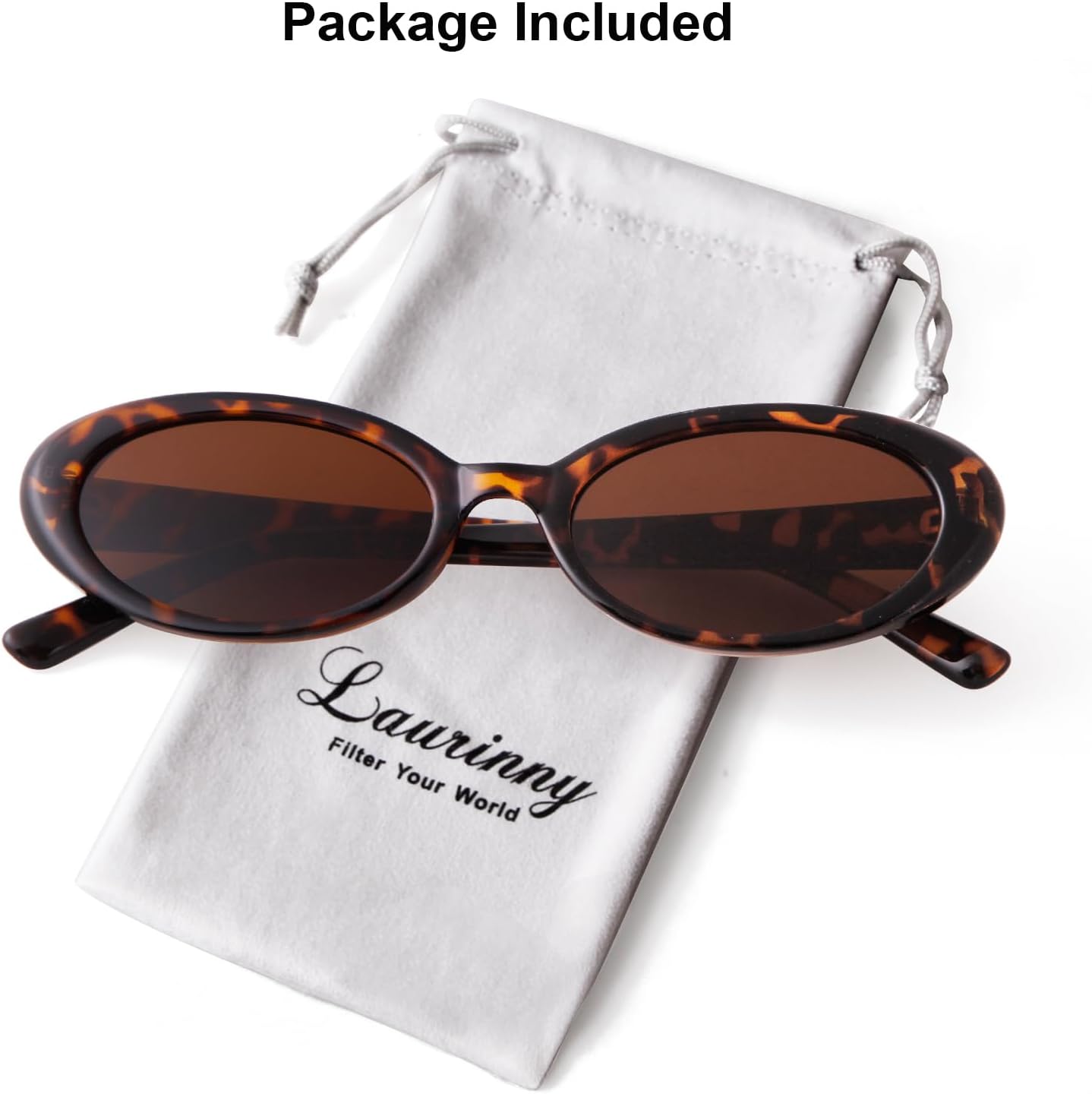 90s Sunglasses for Women Men Retro Small Oval Sunglasses