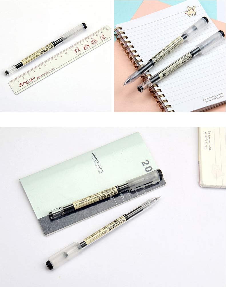 sencoo 12 pack Black Gel Ink Pen Extra Fine Point Pens Ballpoint pen 0.35mm Black Office School Stationery Students Pens