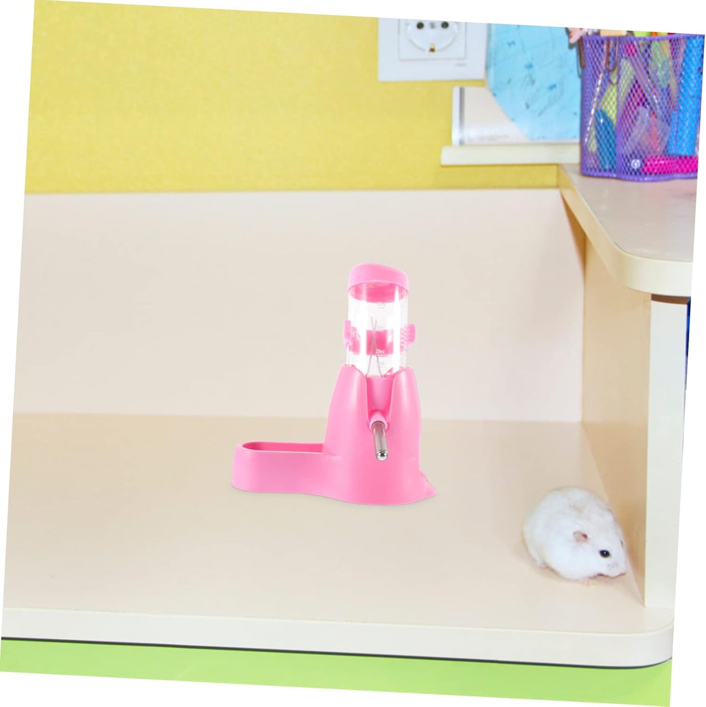 Milisten 1Set Multi Functional Hamster Water Feeder with Bracket Compact and Easy to pet Water Dispenser for Small Animals Capacity