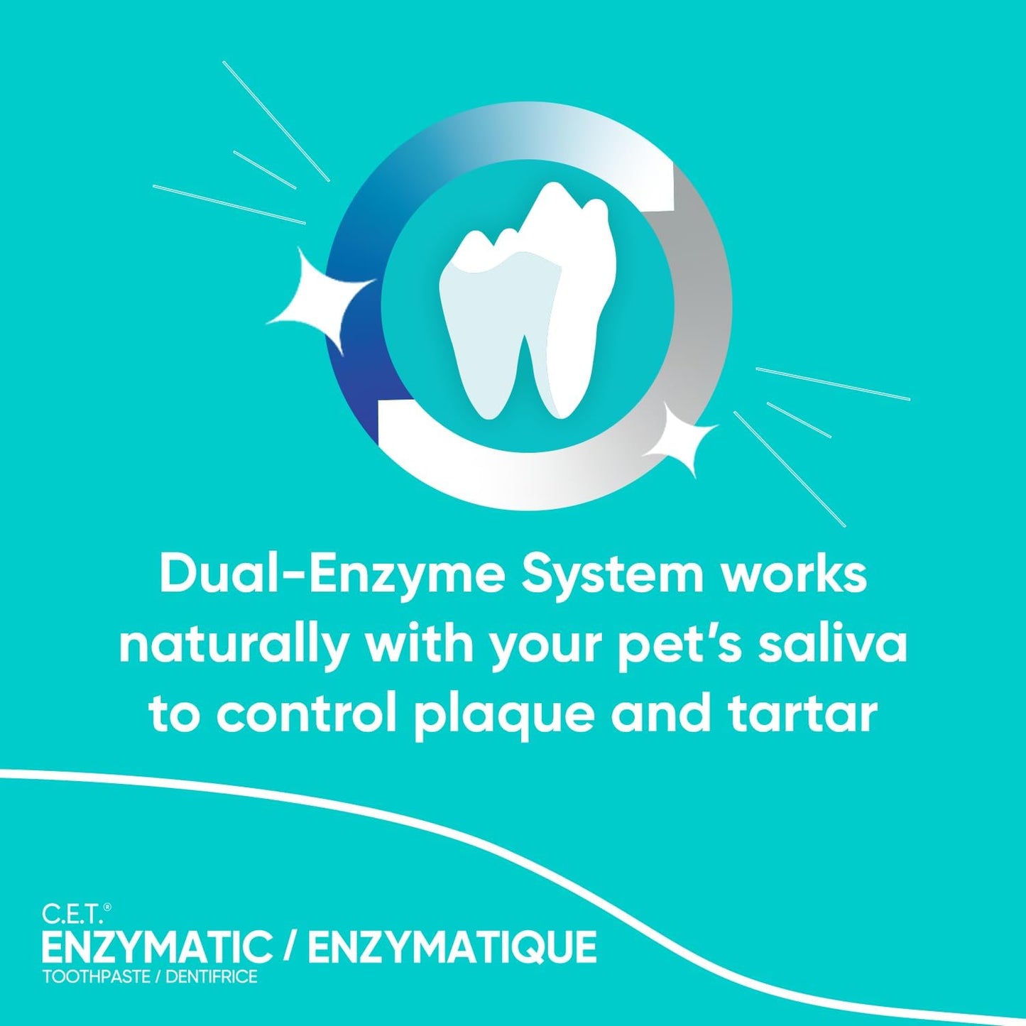 Virbac C.E.T.® Enzymatic Toothpaste| Tartar & Plaque Control for Fresh Breath | Pet Dental Care Toothpaste | Poultry Flavor, 2.5 oz
