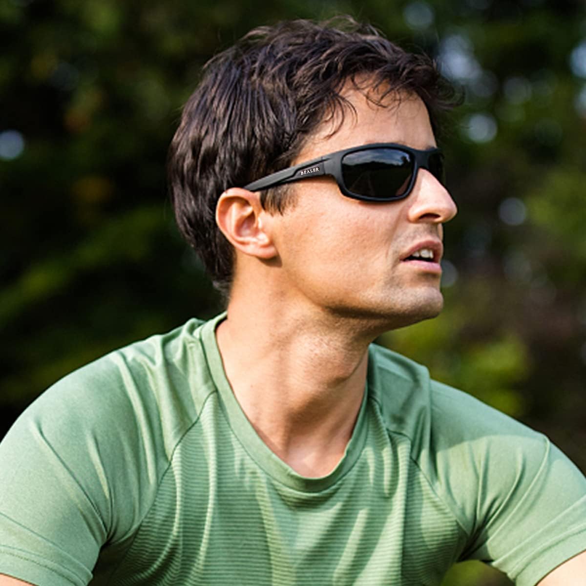 BEALER Polarized Sports Sunglasses for Men Lightweight TR90 Frame Sun Glasses Driving Cycling Fishing UV Protection Shades