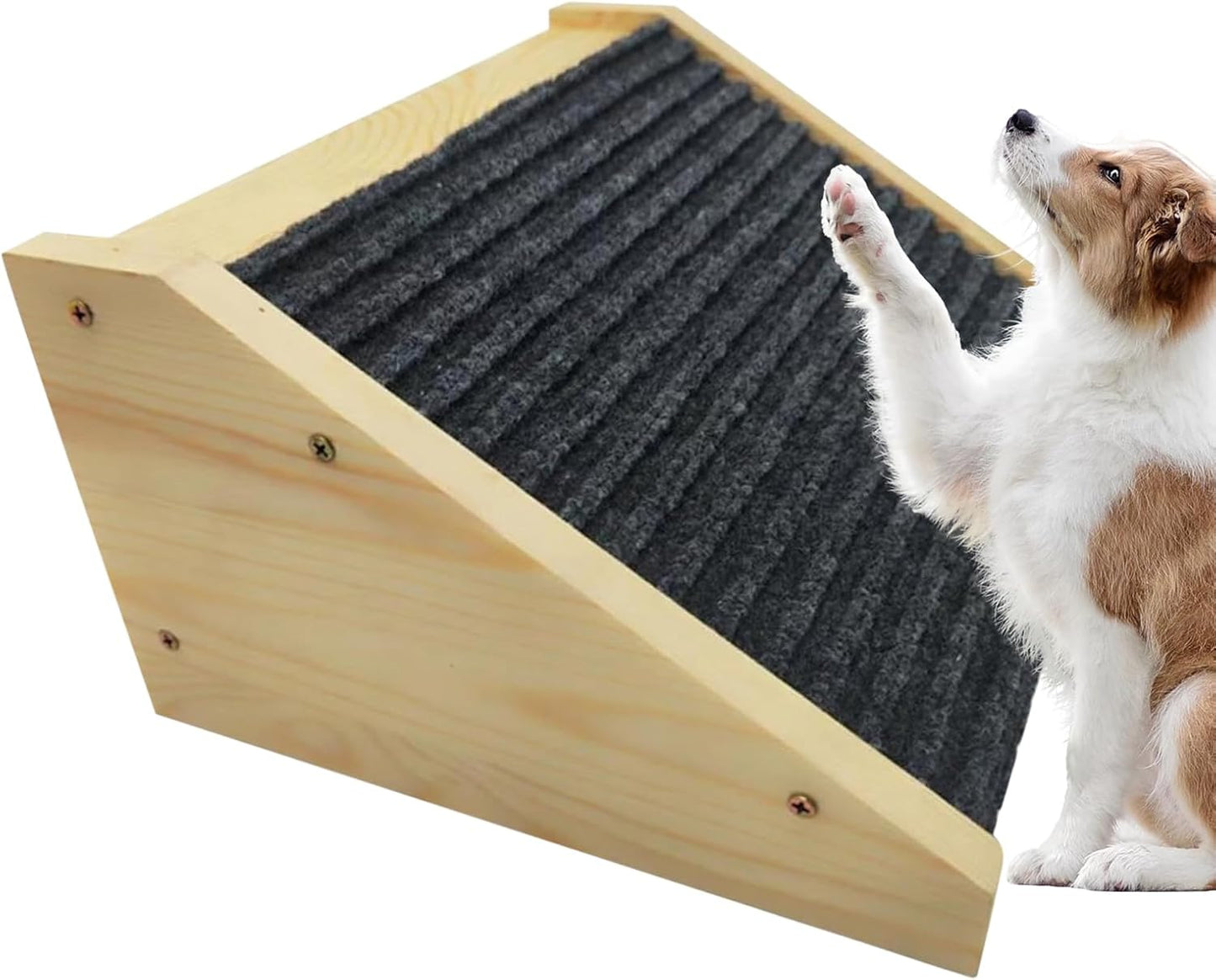Dog Stairs Ramp, Wooden Indoor Steps for Older Or Injured Pets, Lightweight Ramp for Bed, Couch Sofa Living Room, Helping Pets Access High Areas Safely, Anti-Skid Design, 900g