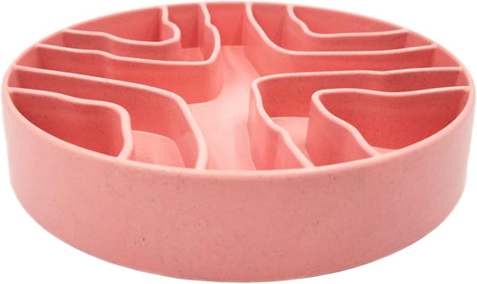 8 Inch Slow Eating Bowl - Healthy Design for Small & Medium Dogs & Cats - Anti Gulping, Cat & Dog Bowl, Slow Feeder